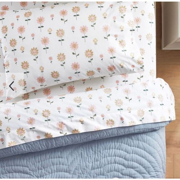 Pottery Barn Kids Daisy Organic Sheet Set Twin - Picture 1 of 7